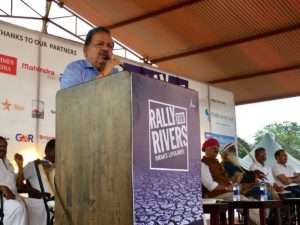 Dr Harsh Vardhan. Hon’ble Minister at t the launch of Rally for Rivers
