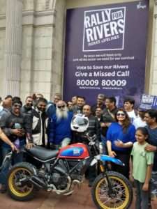 Rally for Rivers bike ride at Bengaluru